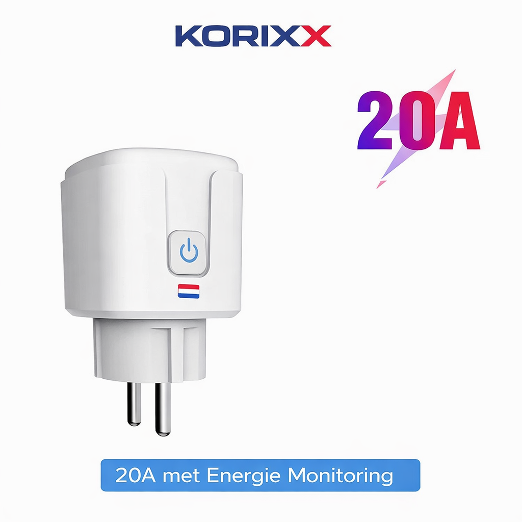 Slimme Zigbee Smart Plug 20A met Energie Monitoring